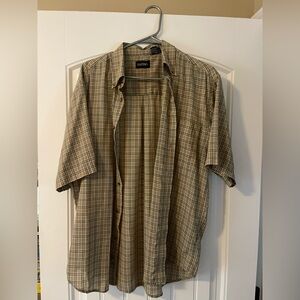 Puritan Men's Beige Checkered Shirt size M